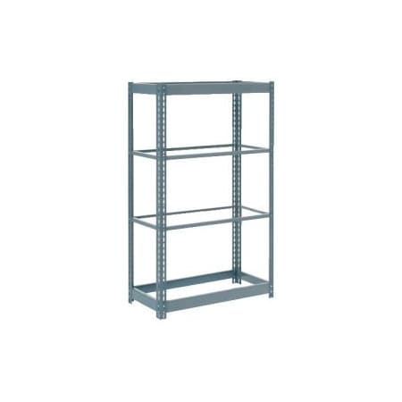 Heavy Duty Shelving 36W X 24D X 60H With 4 Shelves - No Deck - Gray